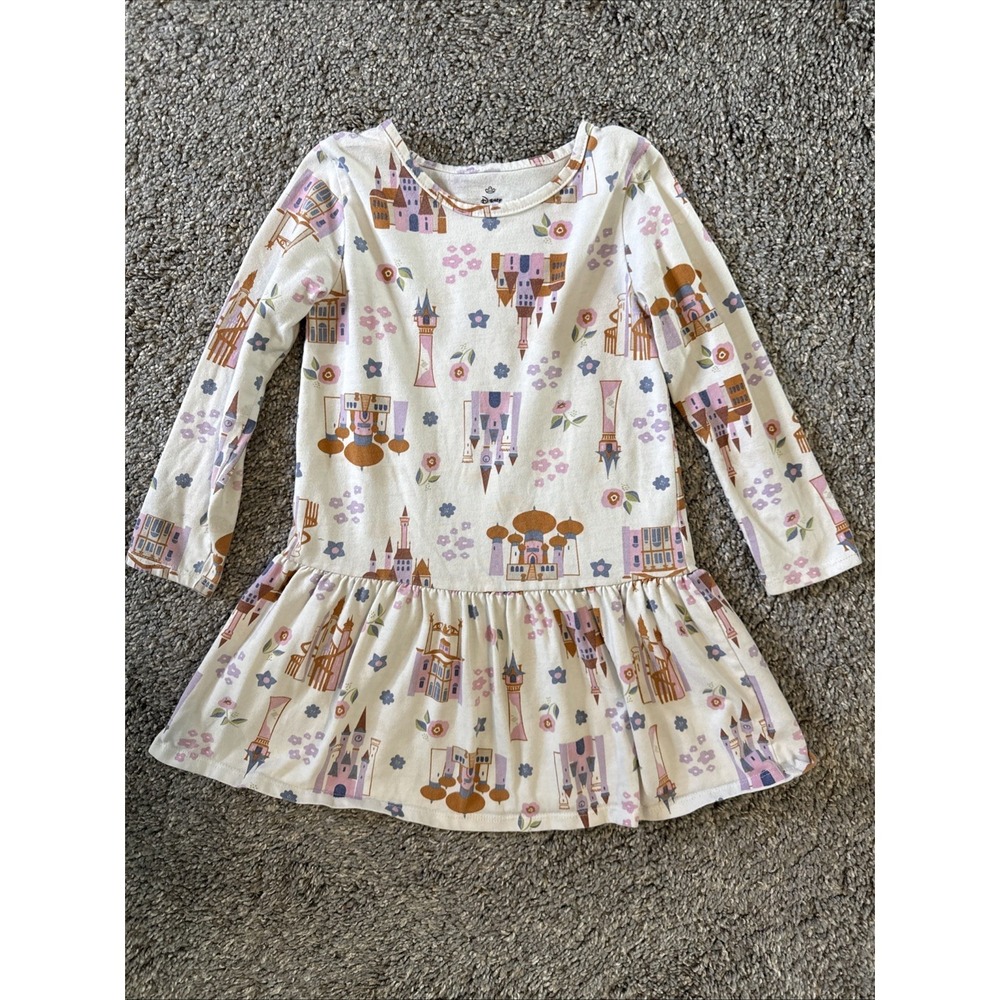 Disney Princess Girls Drop Waist‎ Dress Size 4T